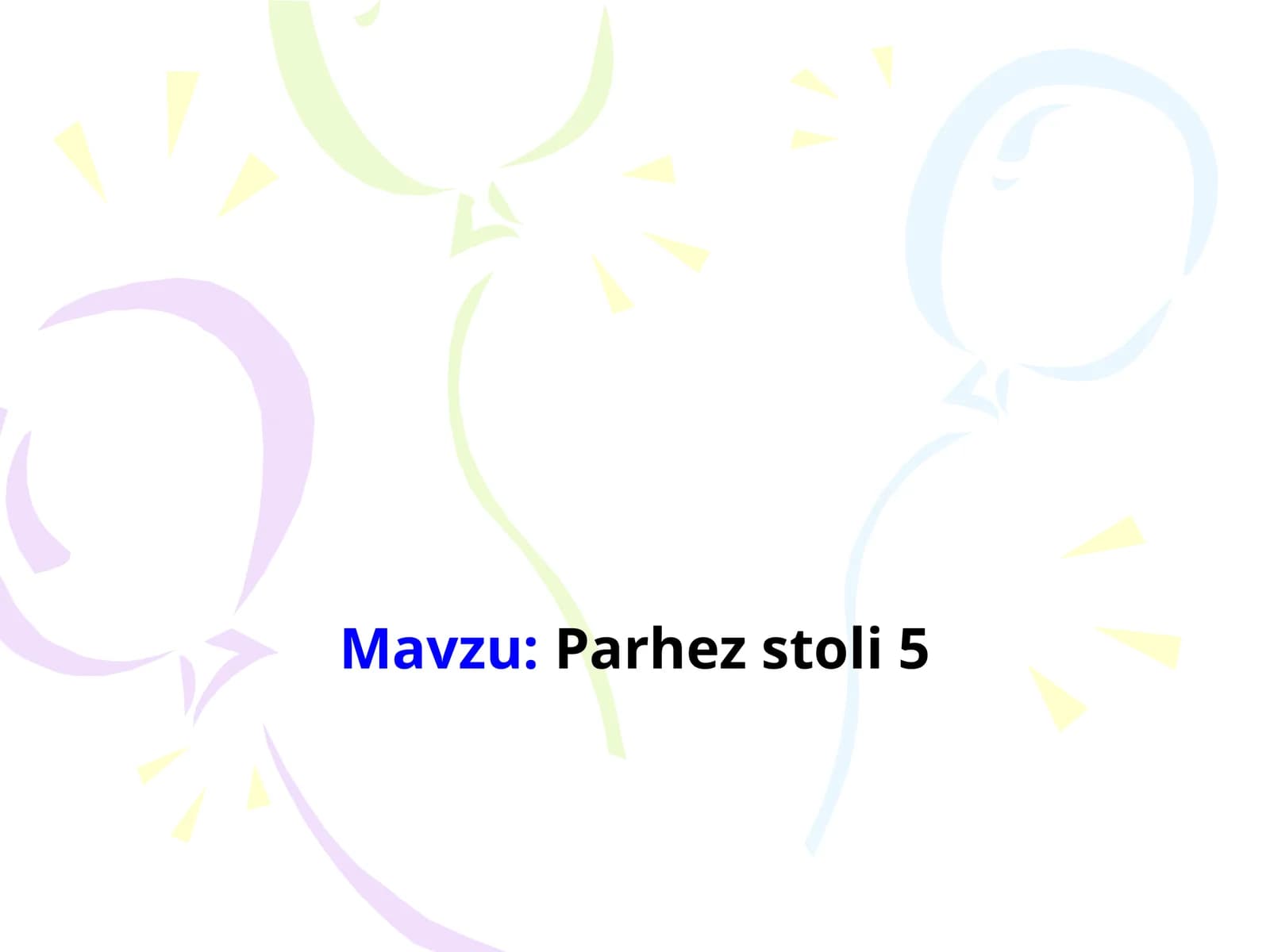 Parhez stoli 5
