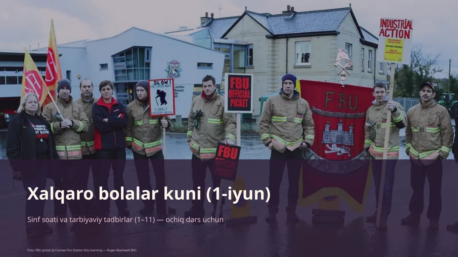 Sinf soati va tarbiyaviy tadbirlar (1–11) — ochiq dars uchun