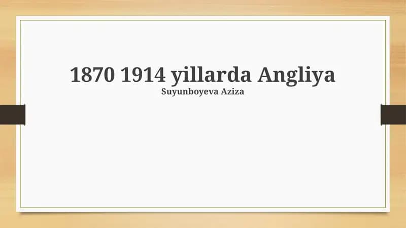1870 1914 yillarda Angliya