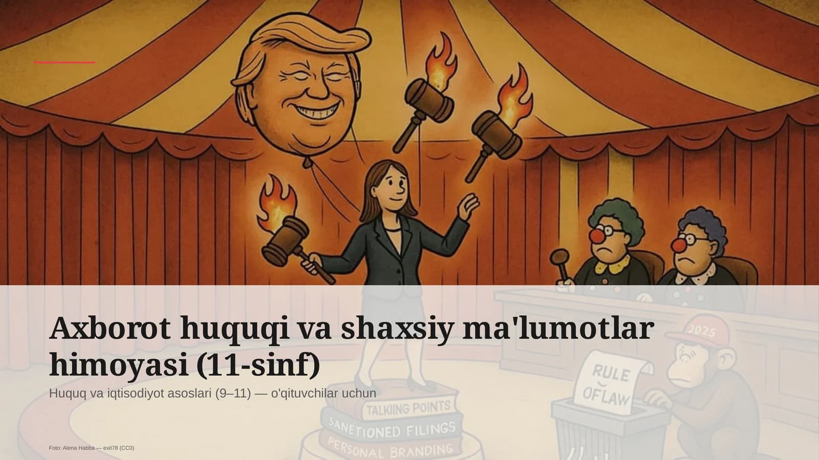 Axborot huquqi va shaxsiy ma'lumotlar himoyasi (11-sinf)