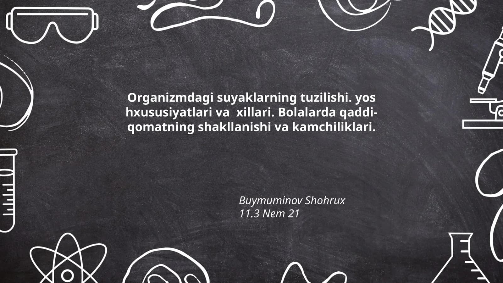 Suyak to'qimasi va uning tuzilishi