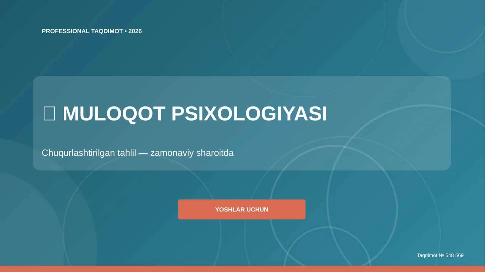 MULOQOT PSIXOLOGIYASI