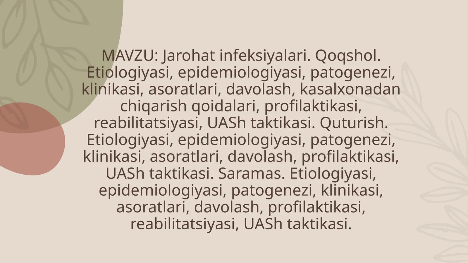 Jarohat infeksiyalari