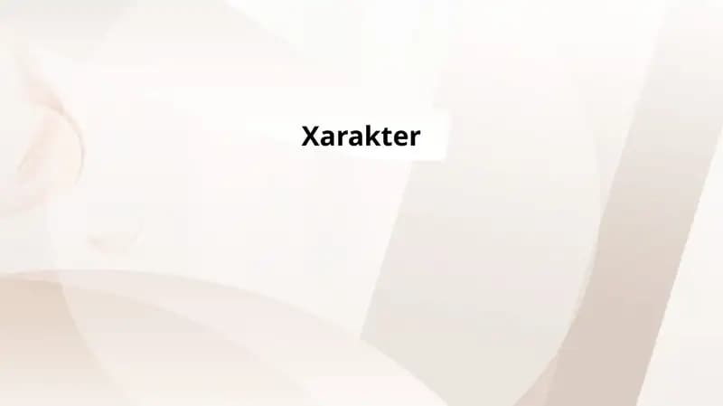 Xarakter