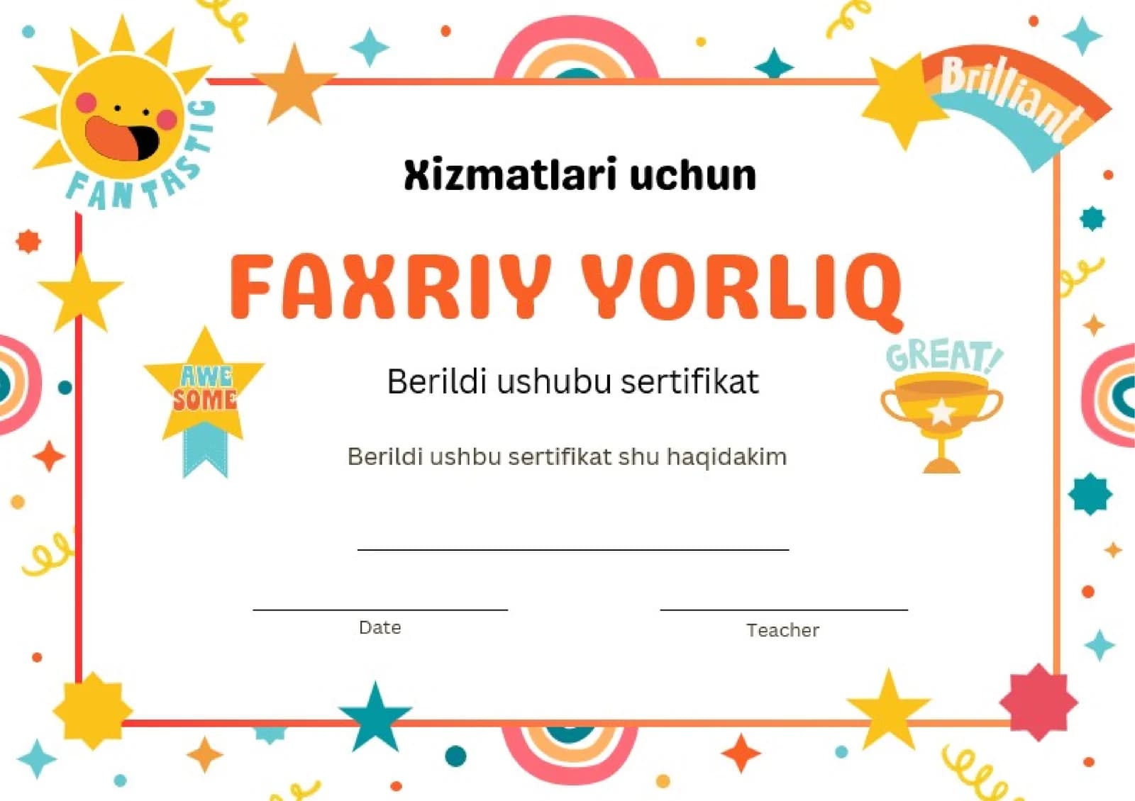 FAXRIY YORLIQ