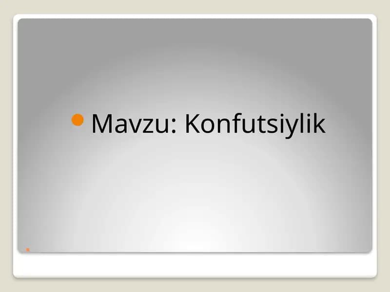 Konfutsiylik