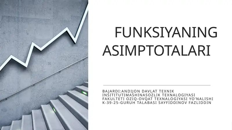 FUNKSIYANING ASIMPTOTALARI