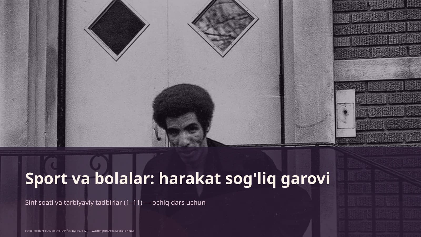 Sinf soati va tarbiyaviy tadbirlar (1–11) — ochiq dars uchun