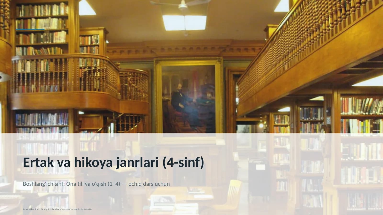 Ertak va hikoya janrlari (4-sinf)