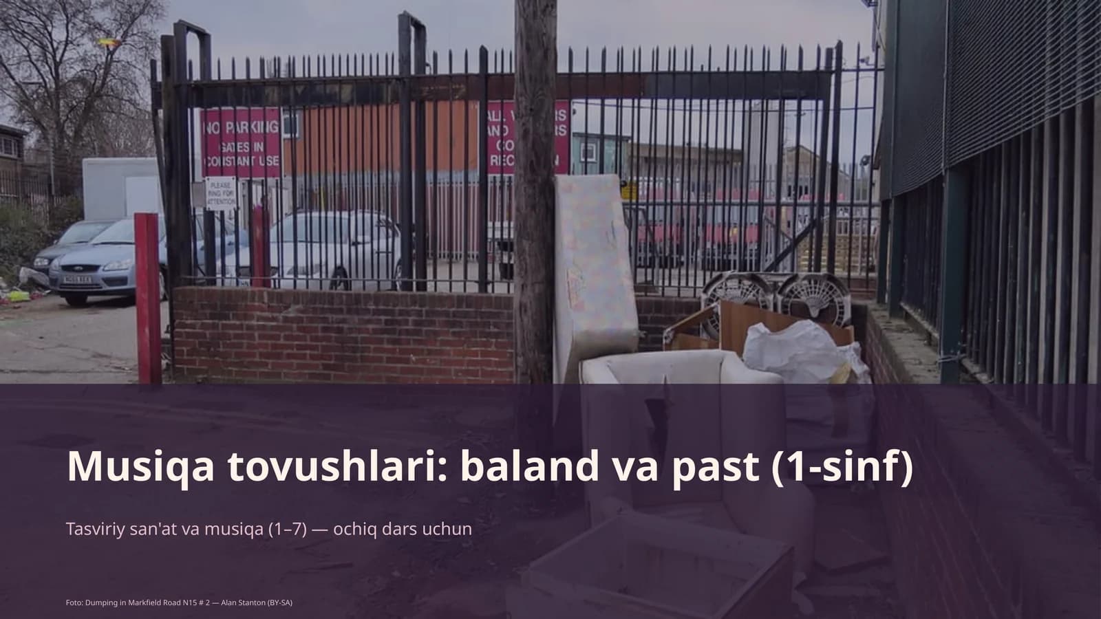 Musiqa tovushlari: baland va past (1-sinf)