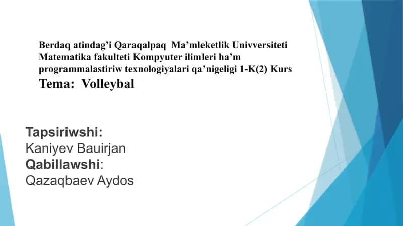 Voleybol tarihi