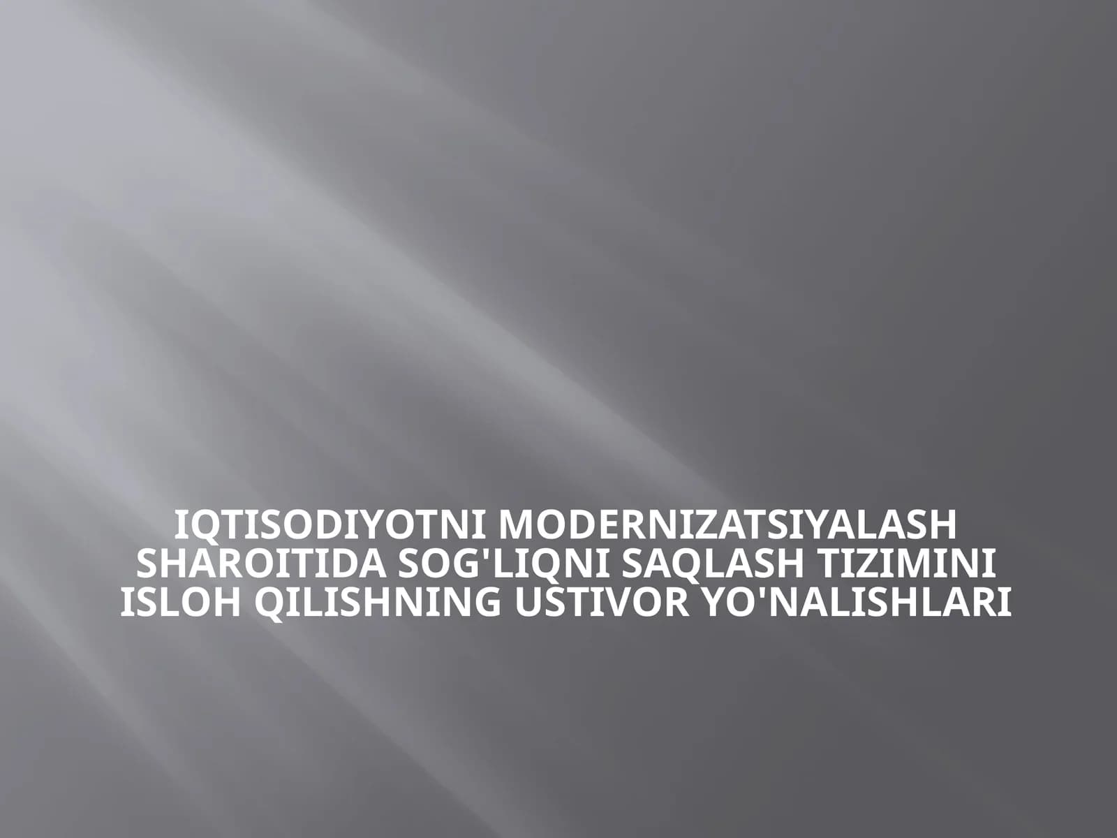 Xususiy tibbiyotni yana-da rivojlantirish va ushbu jarayonga chet el investitsiyalarini keng jalb qilish bo‘yicha joriy yil birinchi yarim yilligida davlat tibbiyot muassasalarida173xilautsorsing xizmatlari bo‘yicha faoliyat joriy qilinib