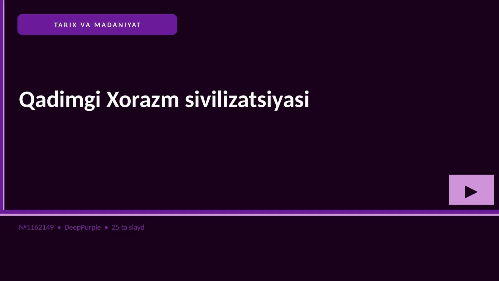 Qadimgi Xorazm sivilizatsiyasi