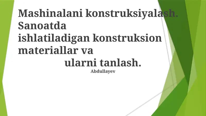 Sanoat Qurilishida Qo'llaniladigan Qurilish Materiallari