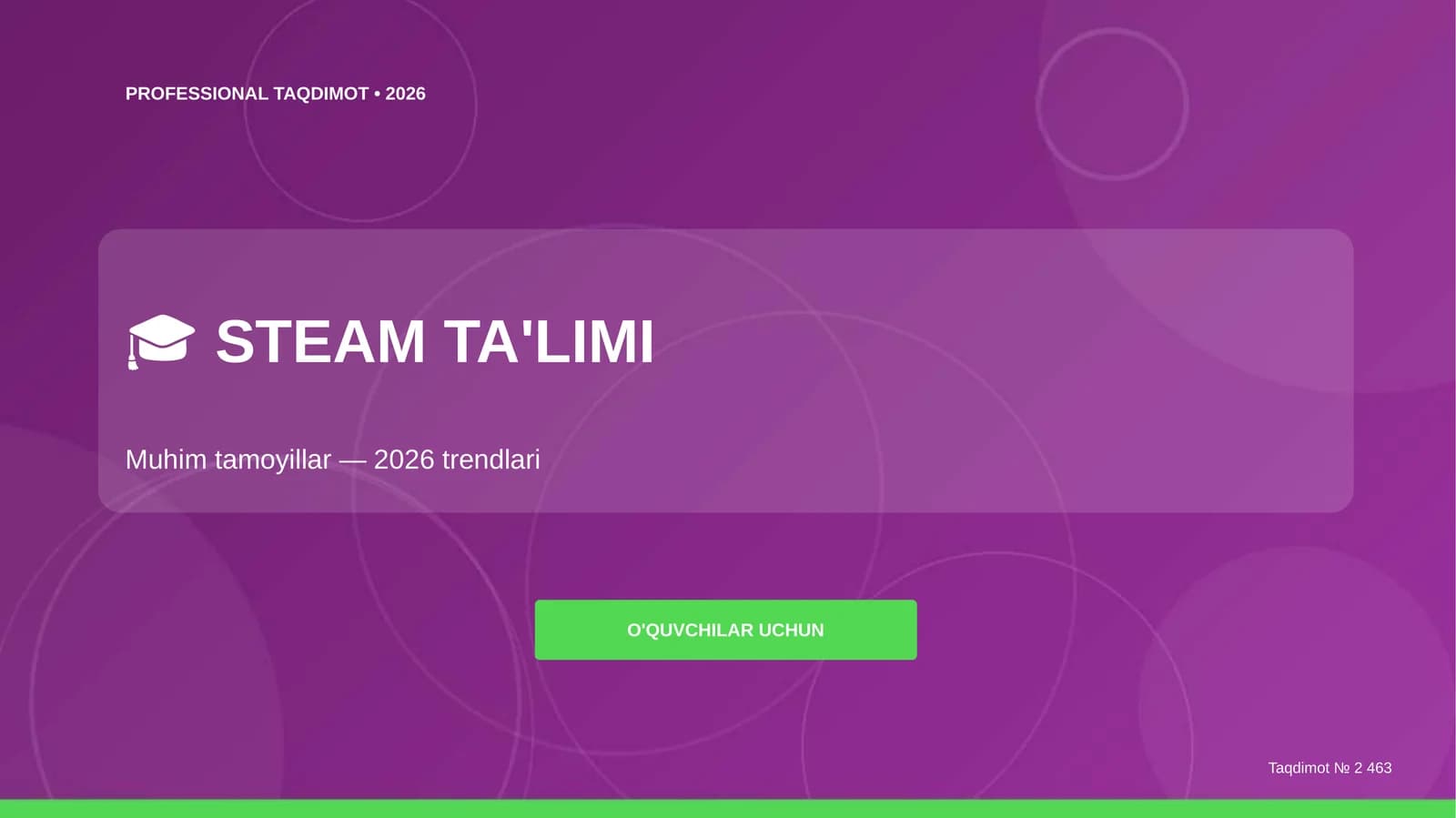 PROFESSIONAL TAQDIMOT • 2026