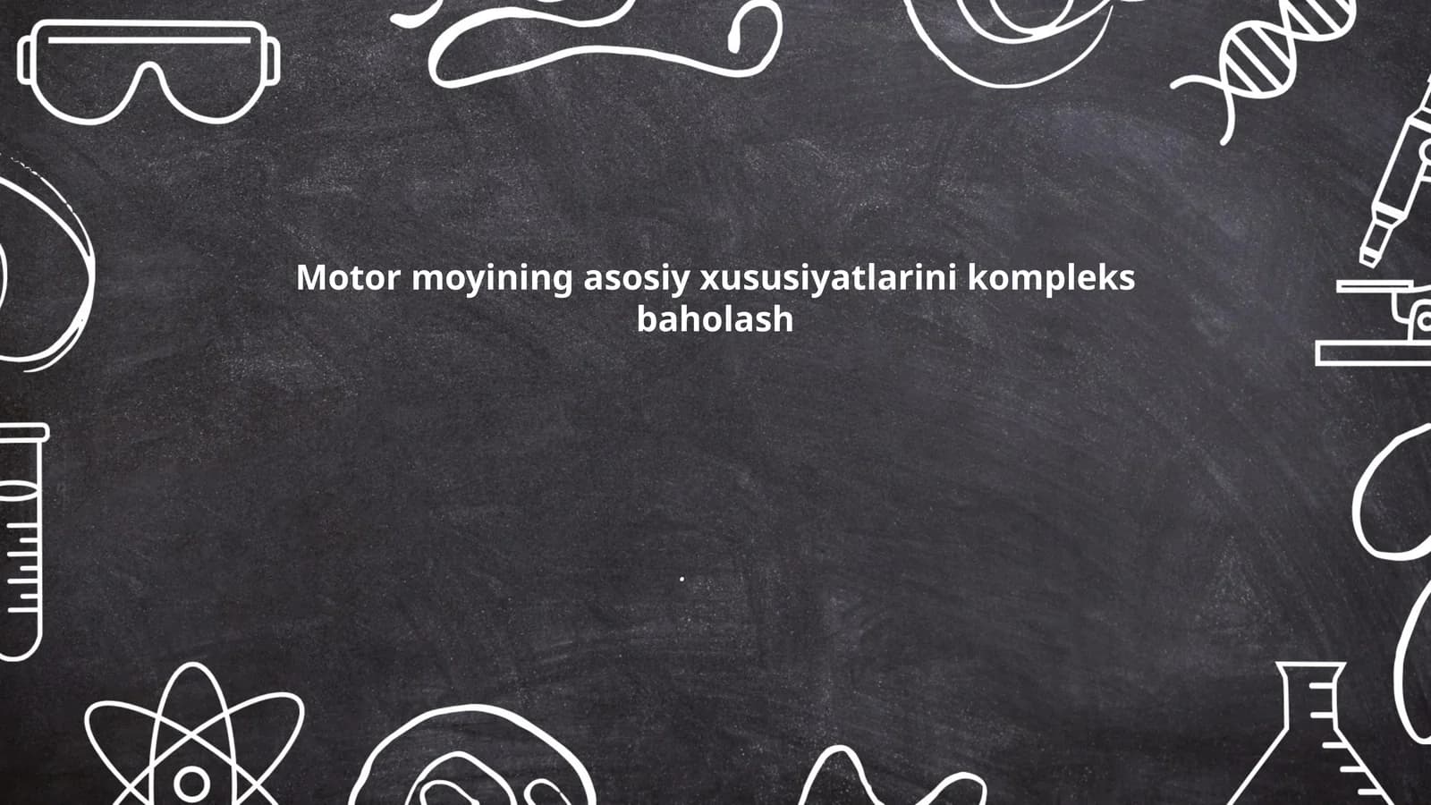Motor moyining tarkibiy qismlari