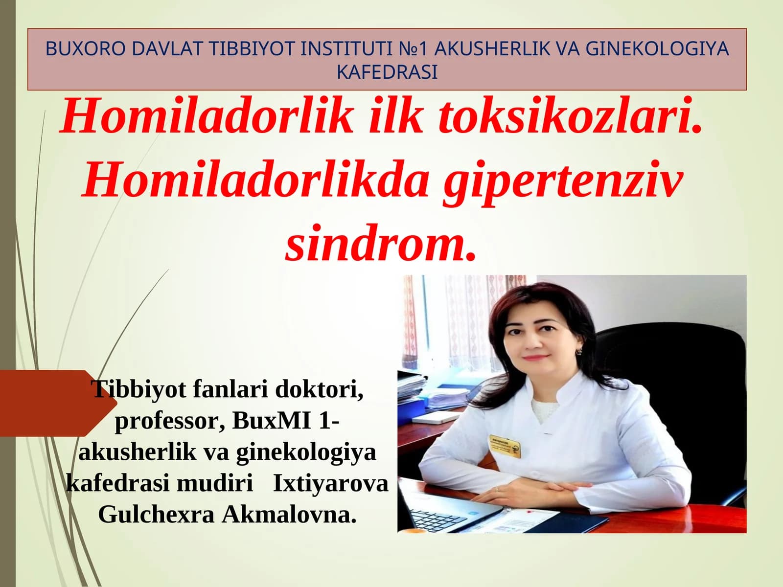 Piri eklamsiya va toksikoz
