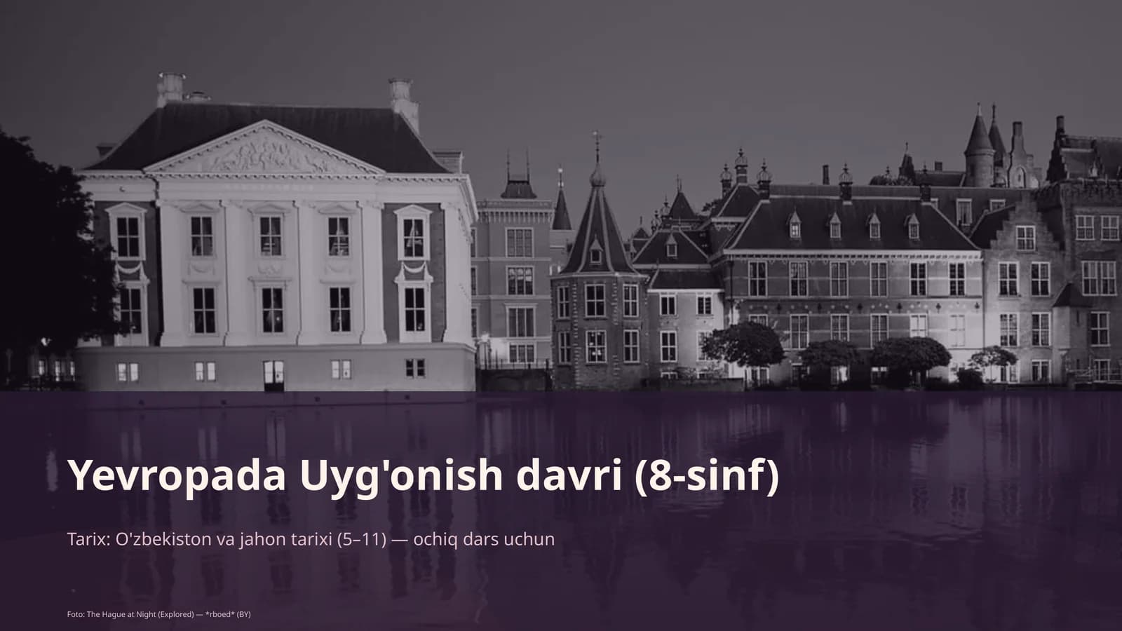 Yevropada Uyg'onish davri (8-sinf)