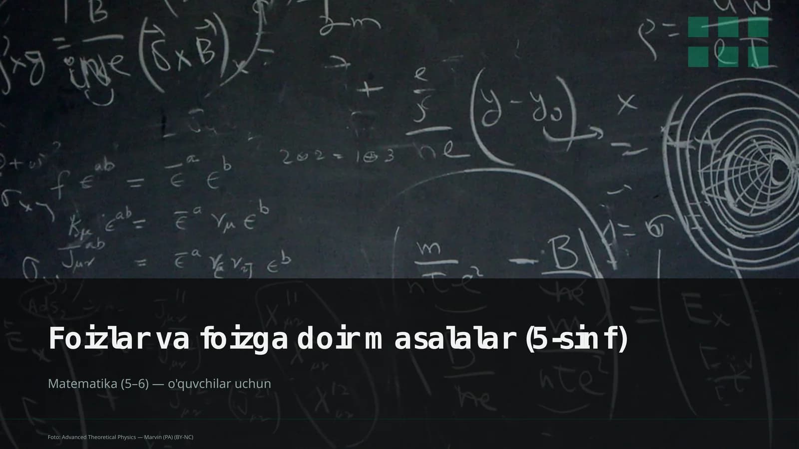 Foizlar va foizga doir masalalar (5-sinf)