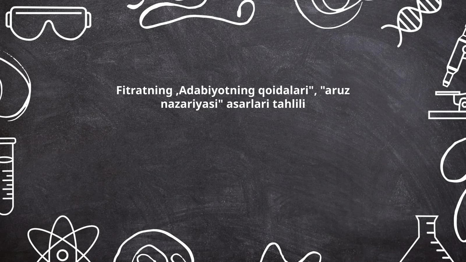 Fitratning, Adabiyotning qoidalari", "aruz nazariyasi" asarlari tahlili