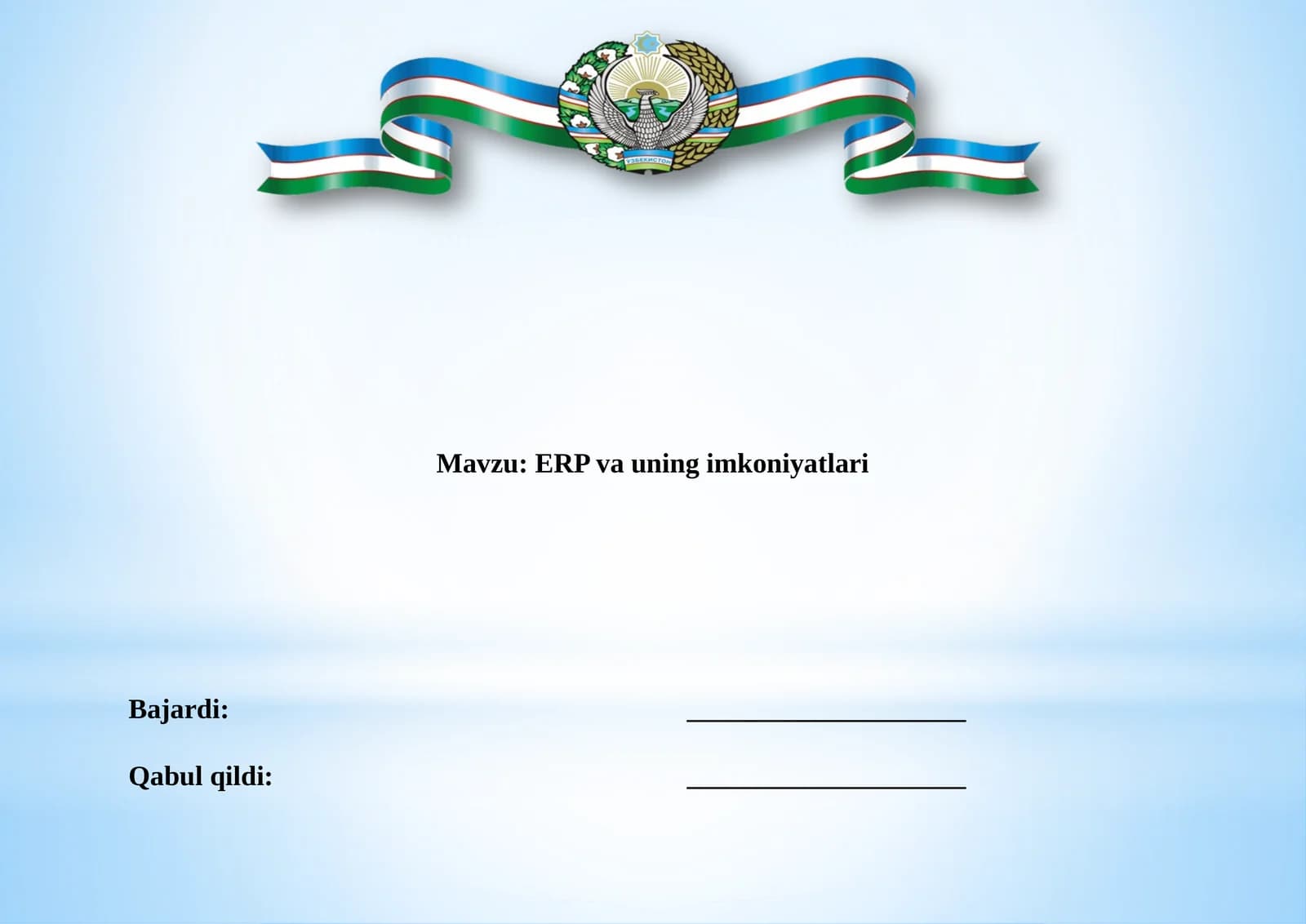 ERP va uni qimmatlari
