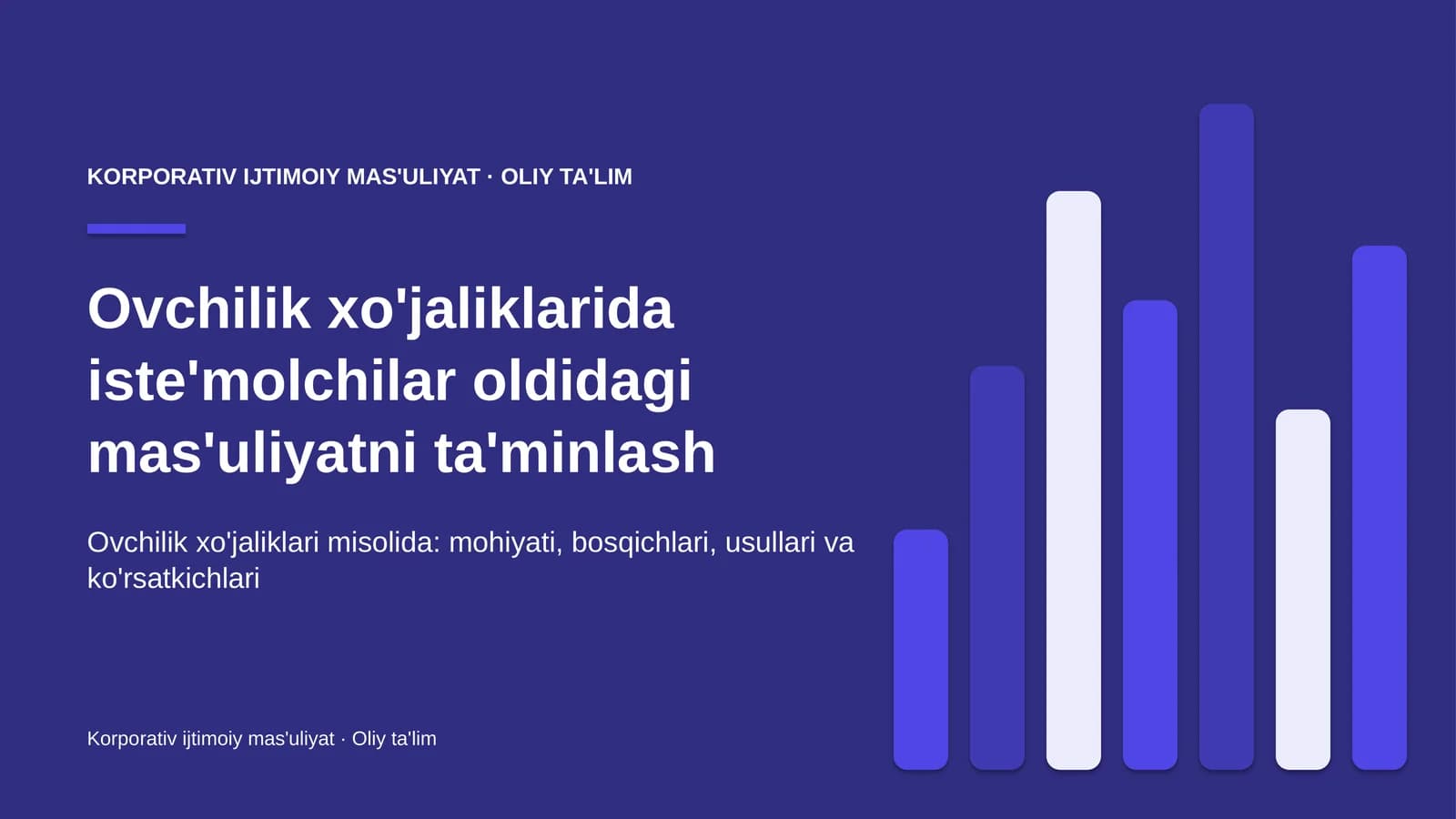 ovchilik xo'jaliklarida iste'molchilar oldidagi mas'uliyatni ta'minlash 6538