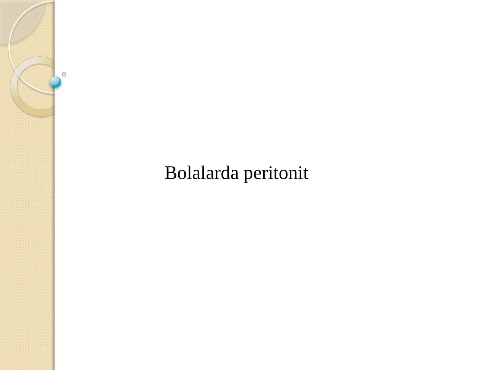 peritonit
