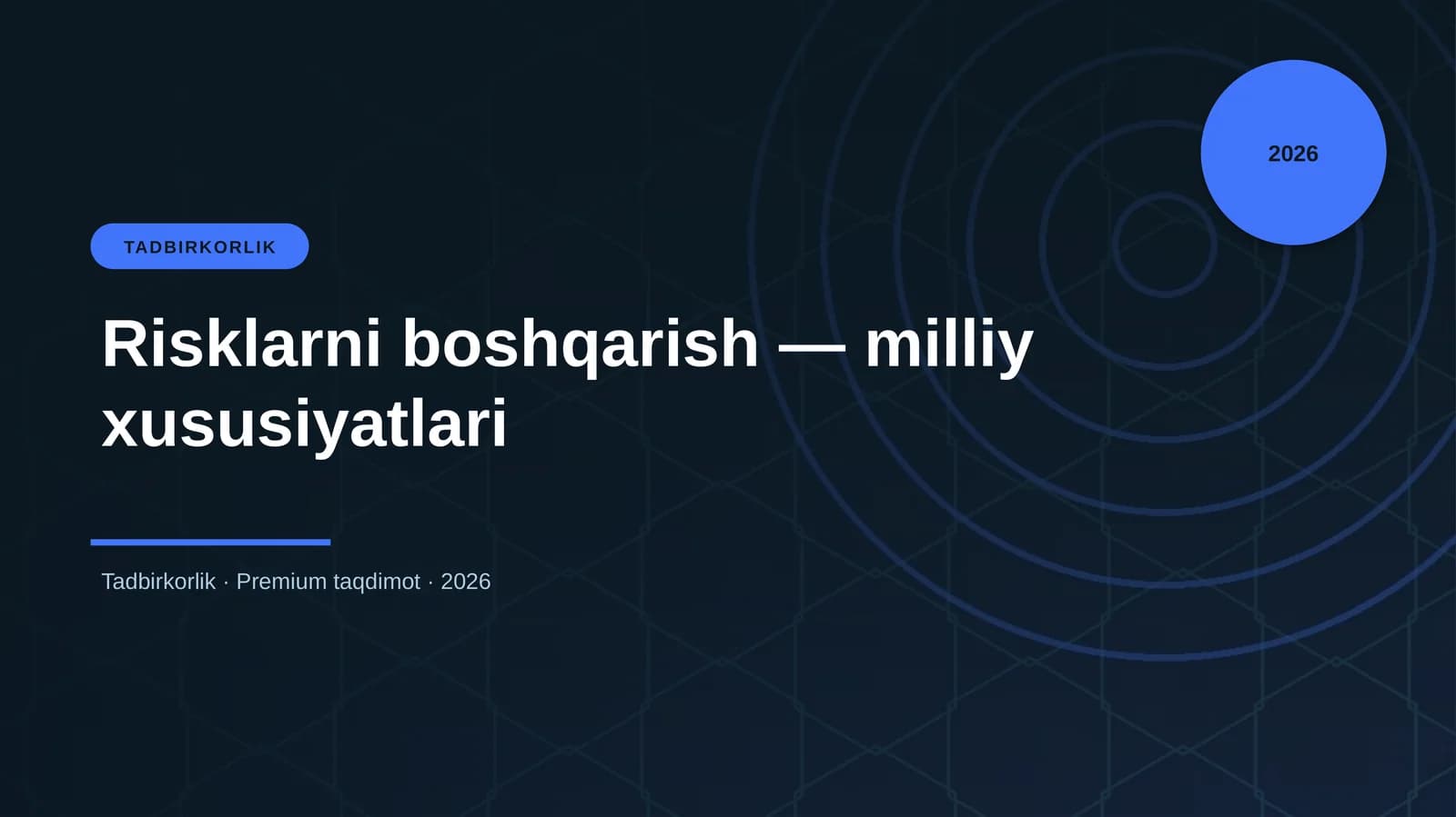 Risklarni boshqarish — milliy xususiyatlari