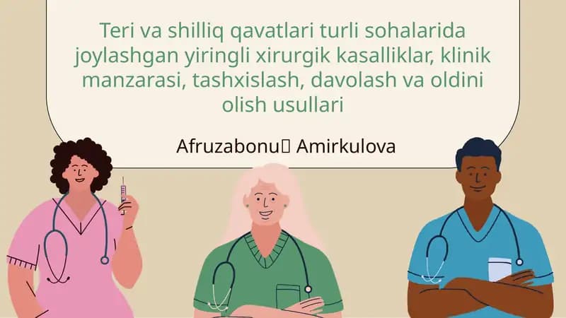 Yiringli kasalliklar: klinik manzara va tashxis usullari