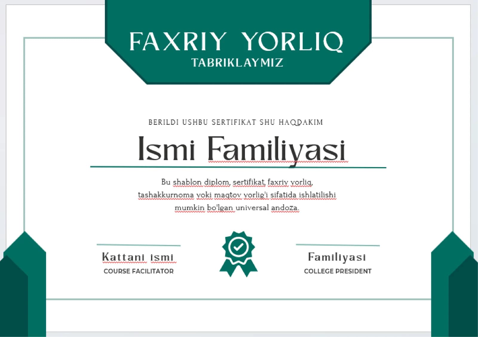 FAXRIY YORLIQ