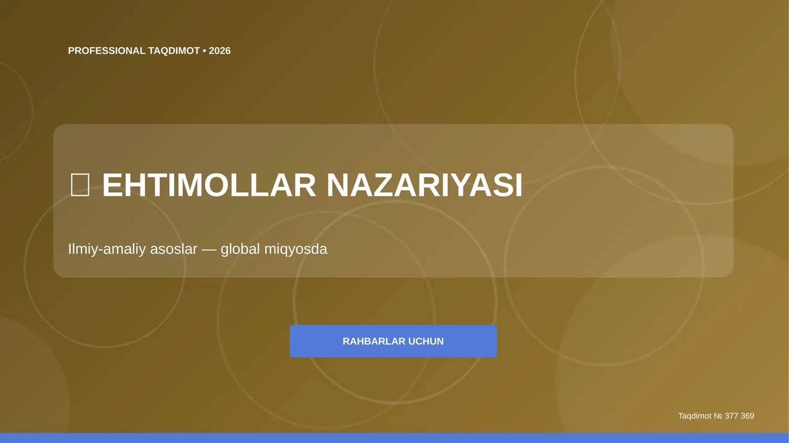 EHTIMOLLAR NAZARIYASI