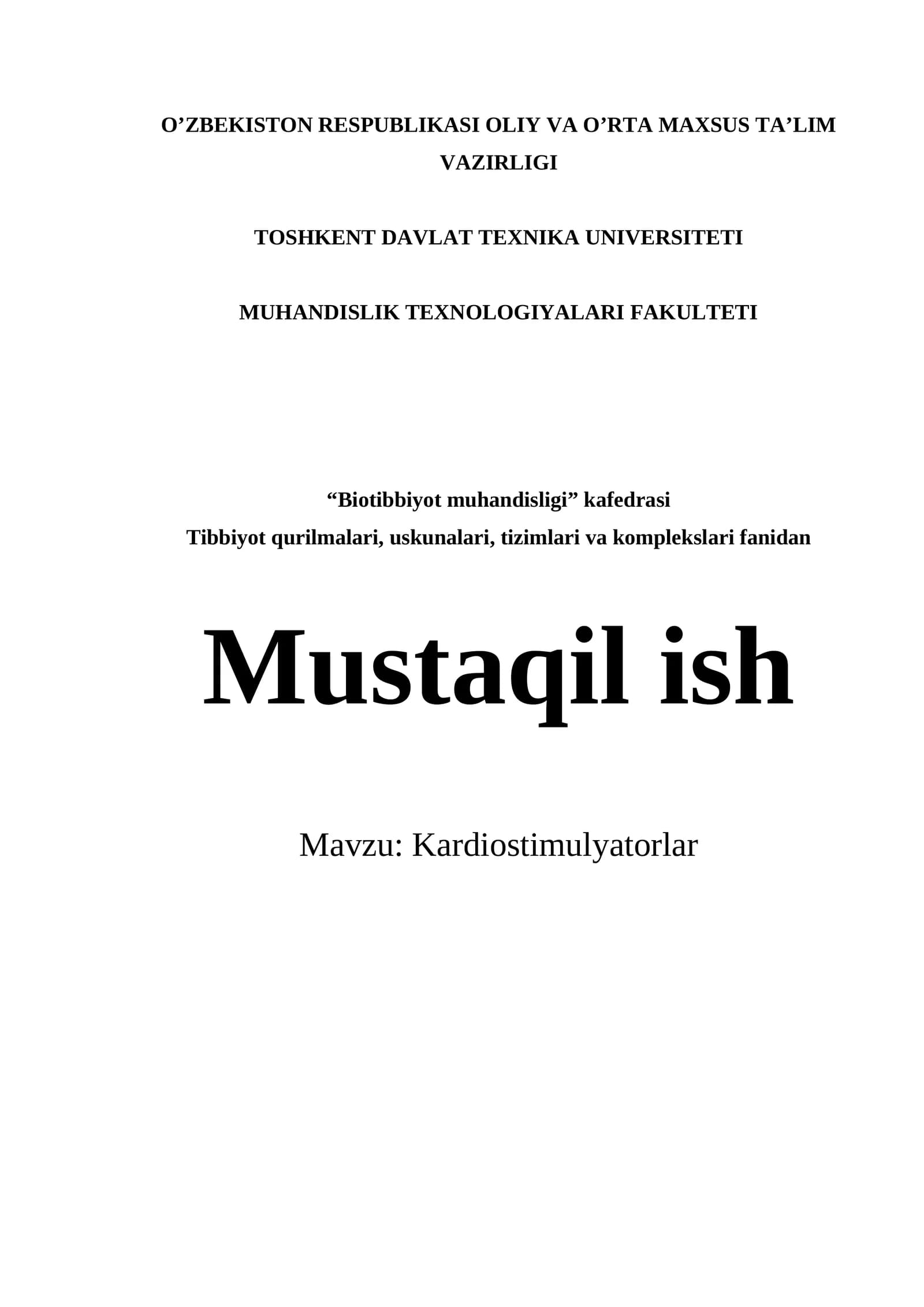 Kardiostimulyatorlar