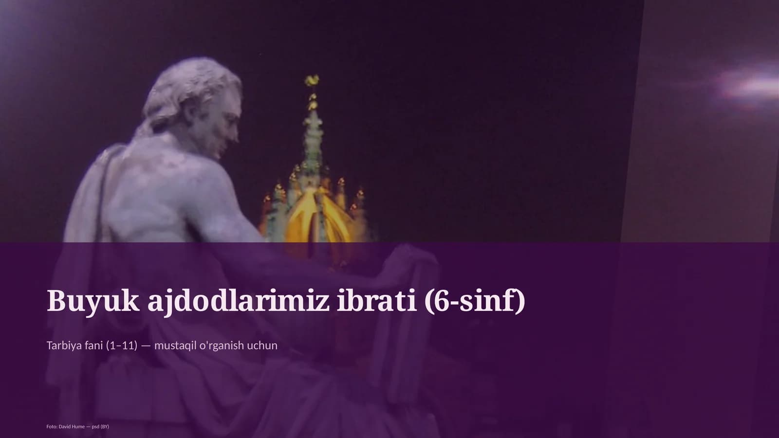 Buyuk ajdodlarimiz ibrati (6-sinf)