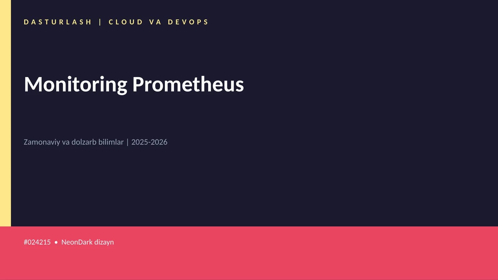 Monitoring Prometheus