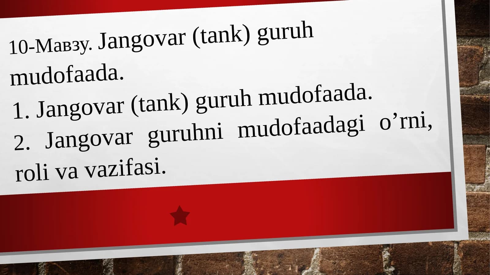 Jangovar (tank) guruh mudofaada