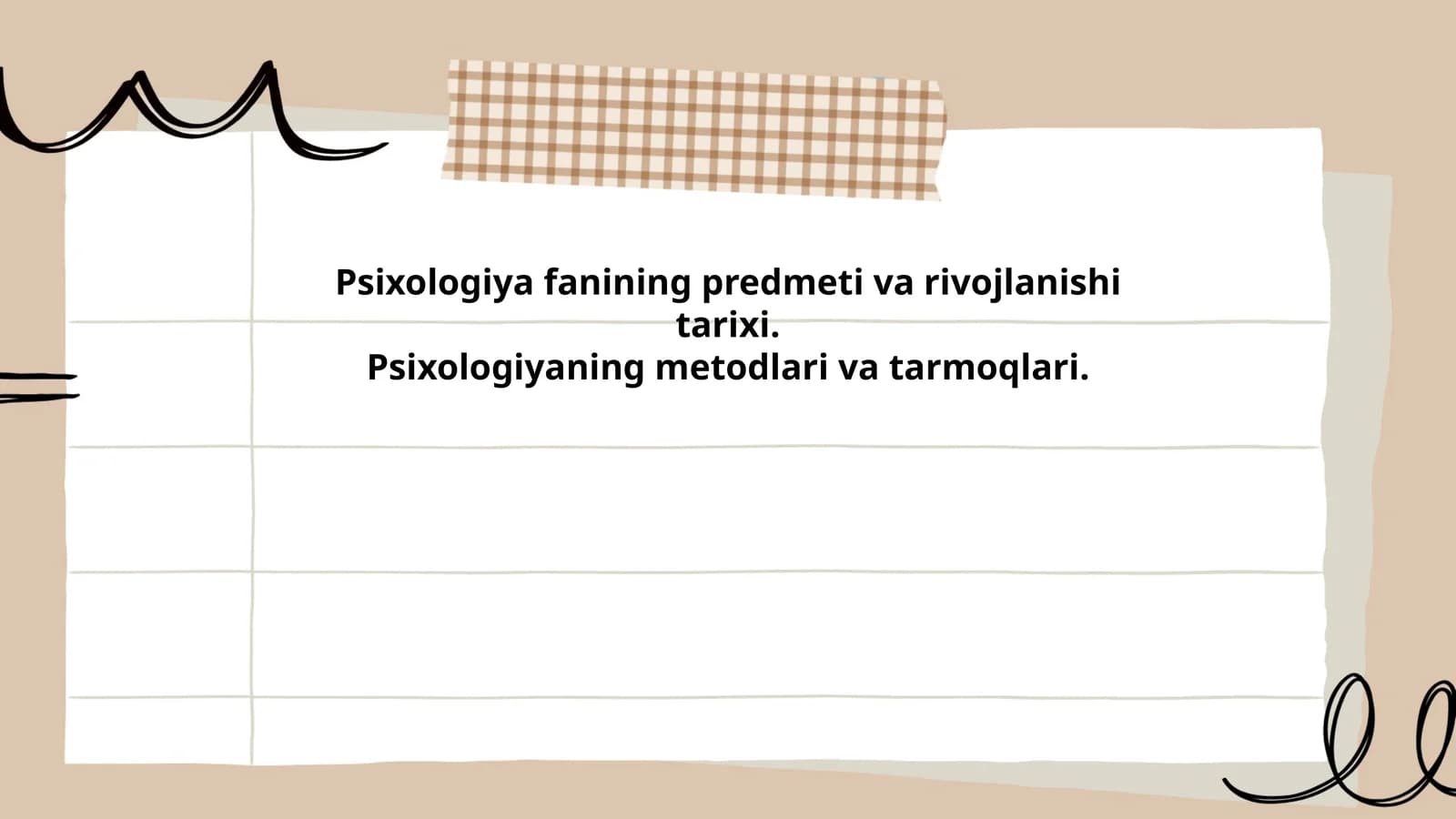 Psixologiya fanining kelib chiqishi va rivojlanish tarixi