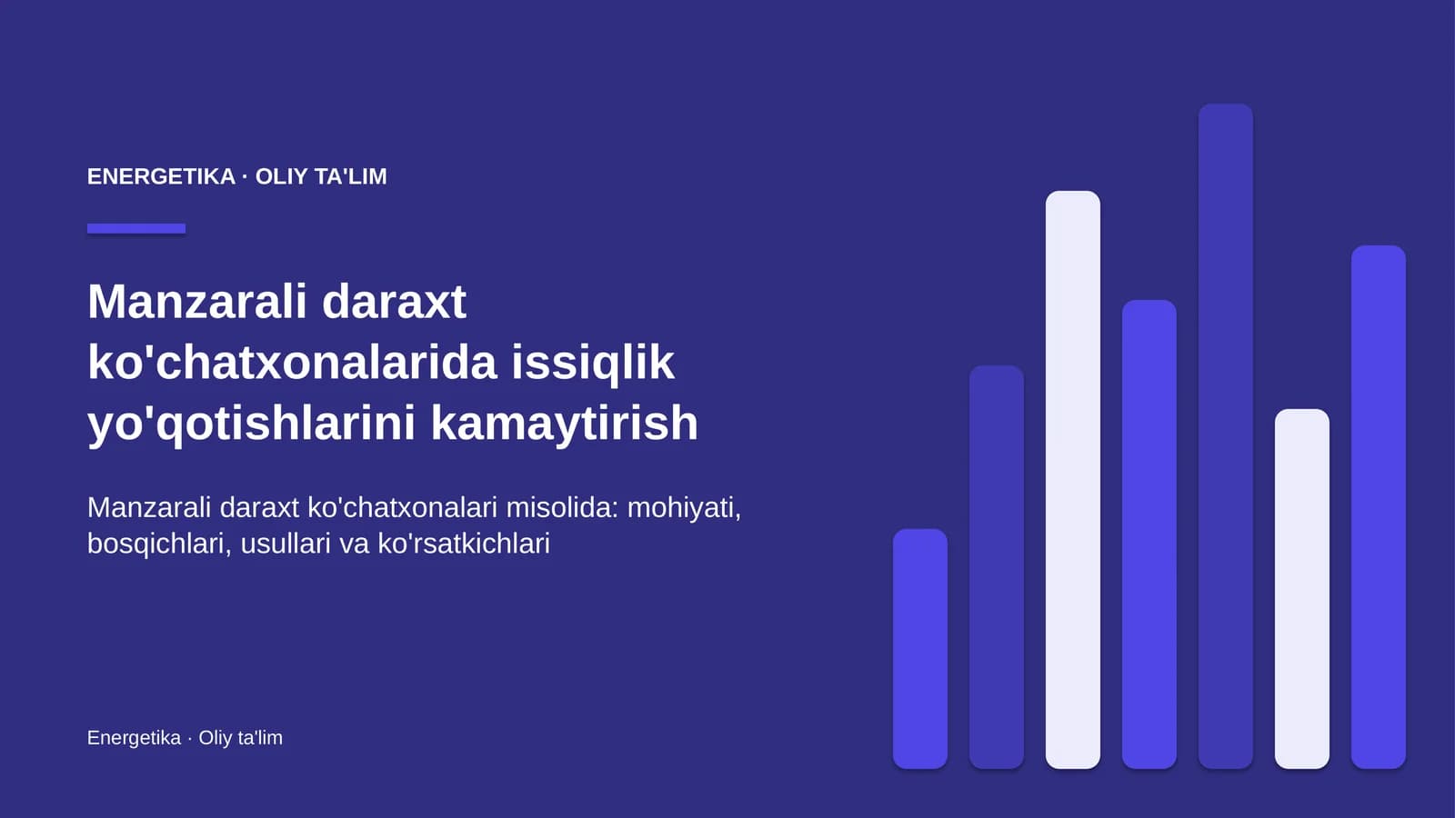 manzarali daraxt ko'chatxonalarida issiqlik yo'qotishlarini kamaytirish 3063