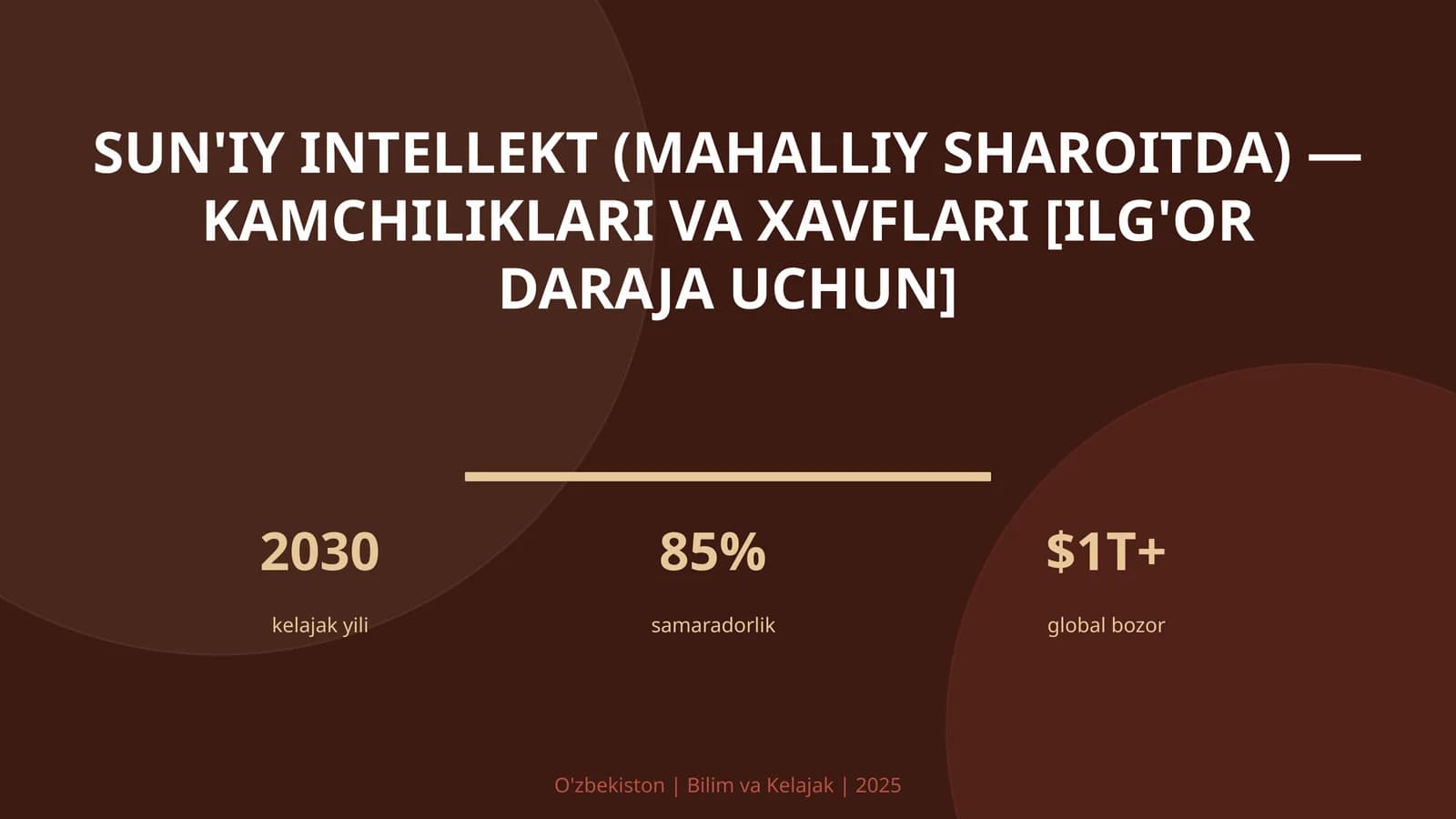 Sun'iy intellekt (mahalliy sharoitda) — kamchiliklari va xavflari [ilg'or daraja uchun]