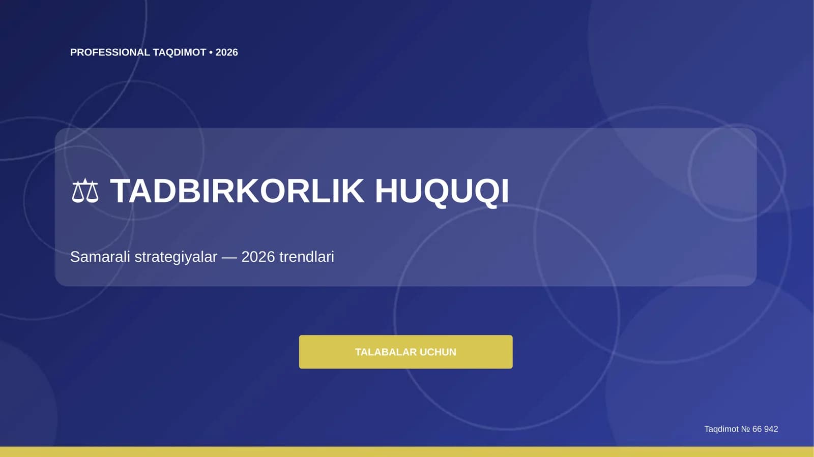 Tadbirkorlik huquqi: samarali strategiyalar (2026 trendlari)