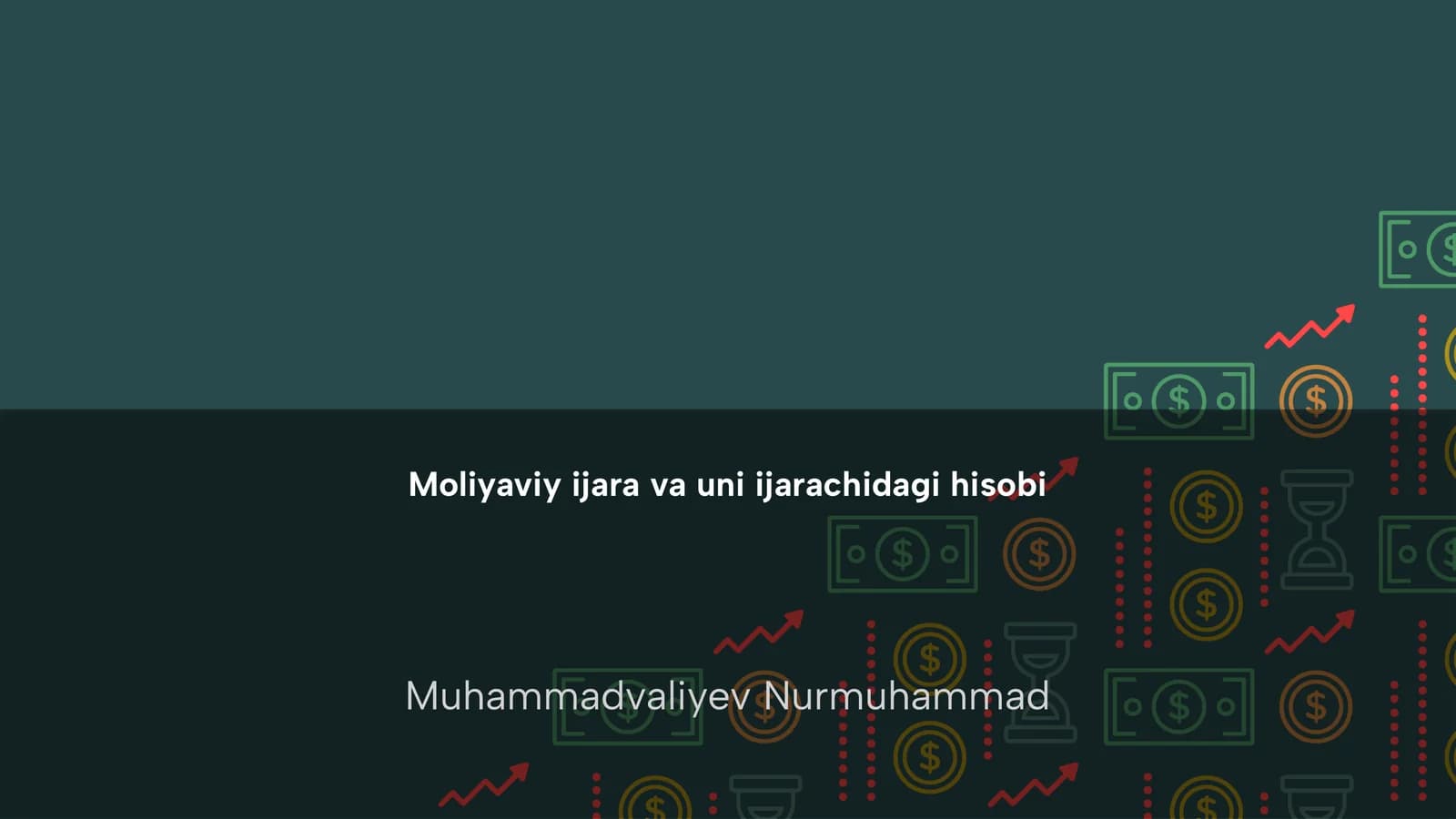 Moliyaviy ijara va uni ijarachidagi hisobi