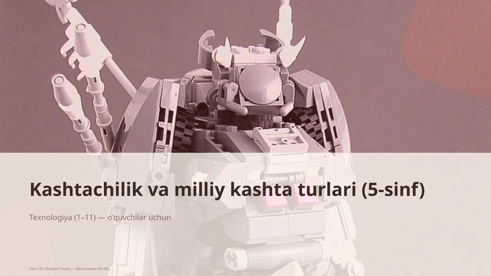 Kashtachilik va milliy kashta turlari (5-sinf)