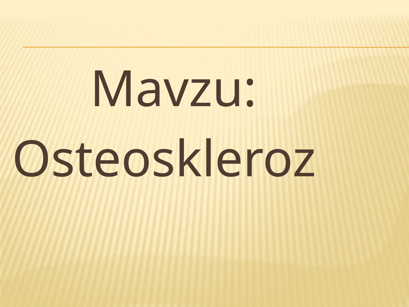 Osteoskleroz