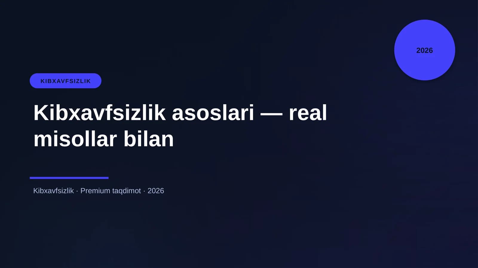 Kibxavfsizlik