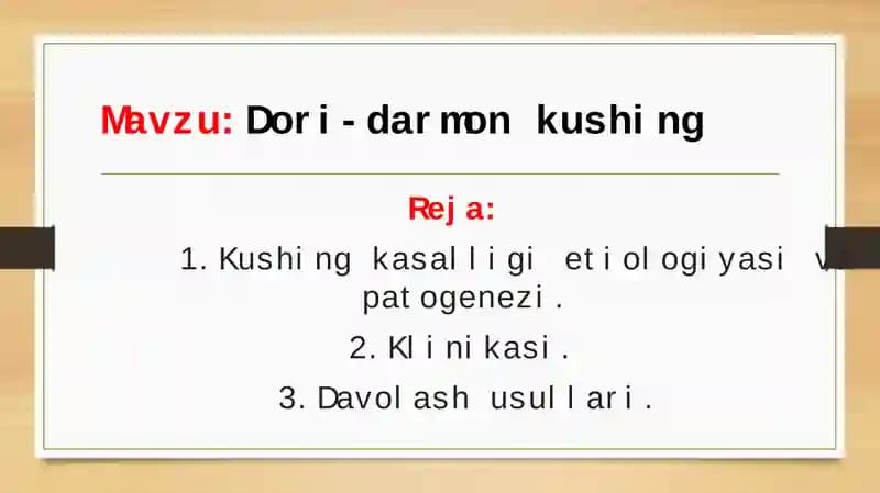 Dori-darmon kushing