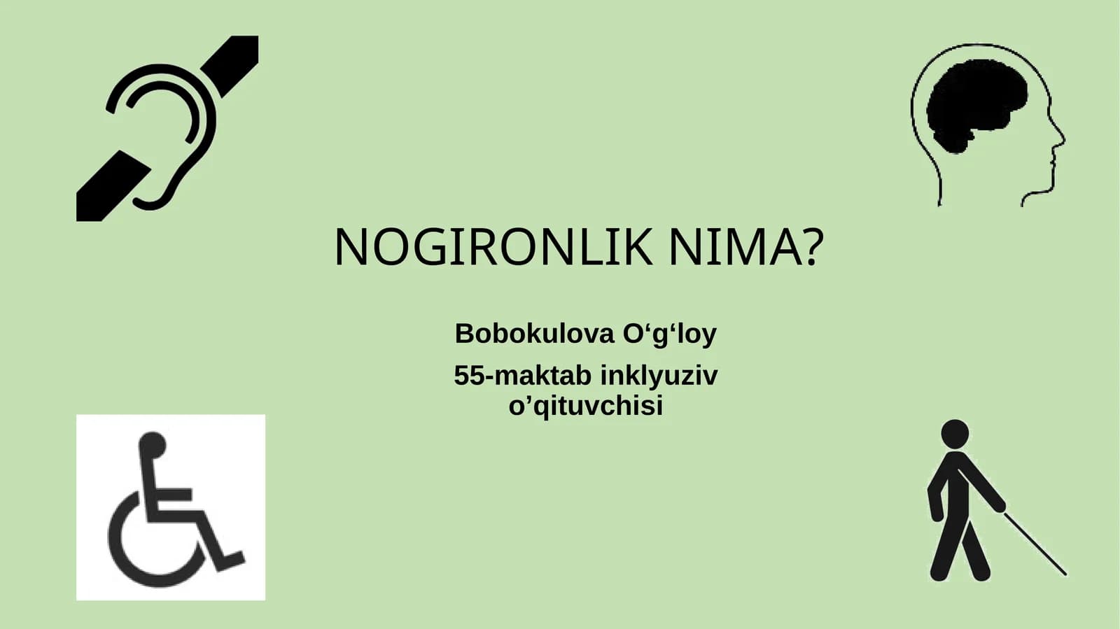 NOGIRONLIK NIMA?