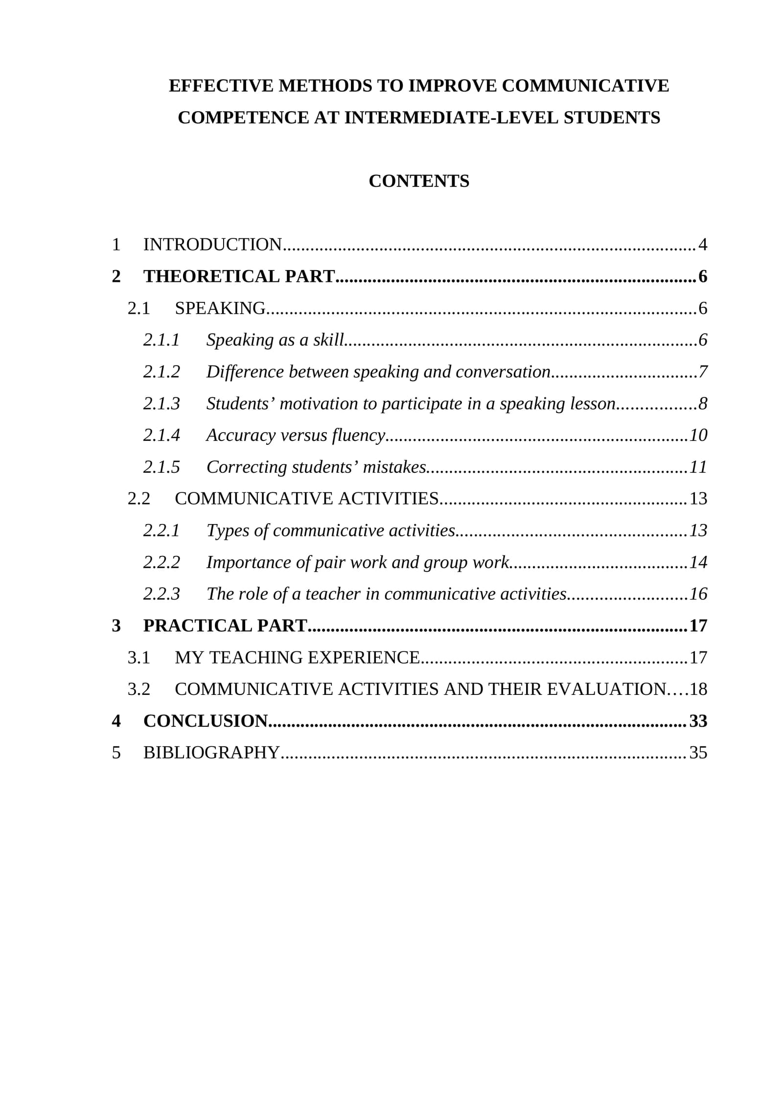 METHODS TO IMPROVE COMMUNICATIVE COMPETENCE