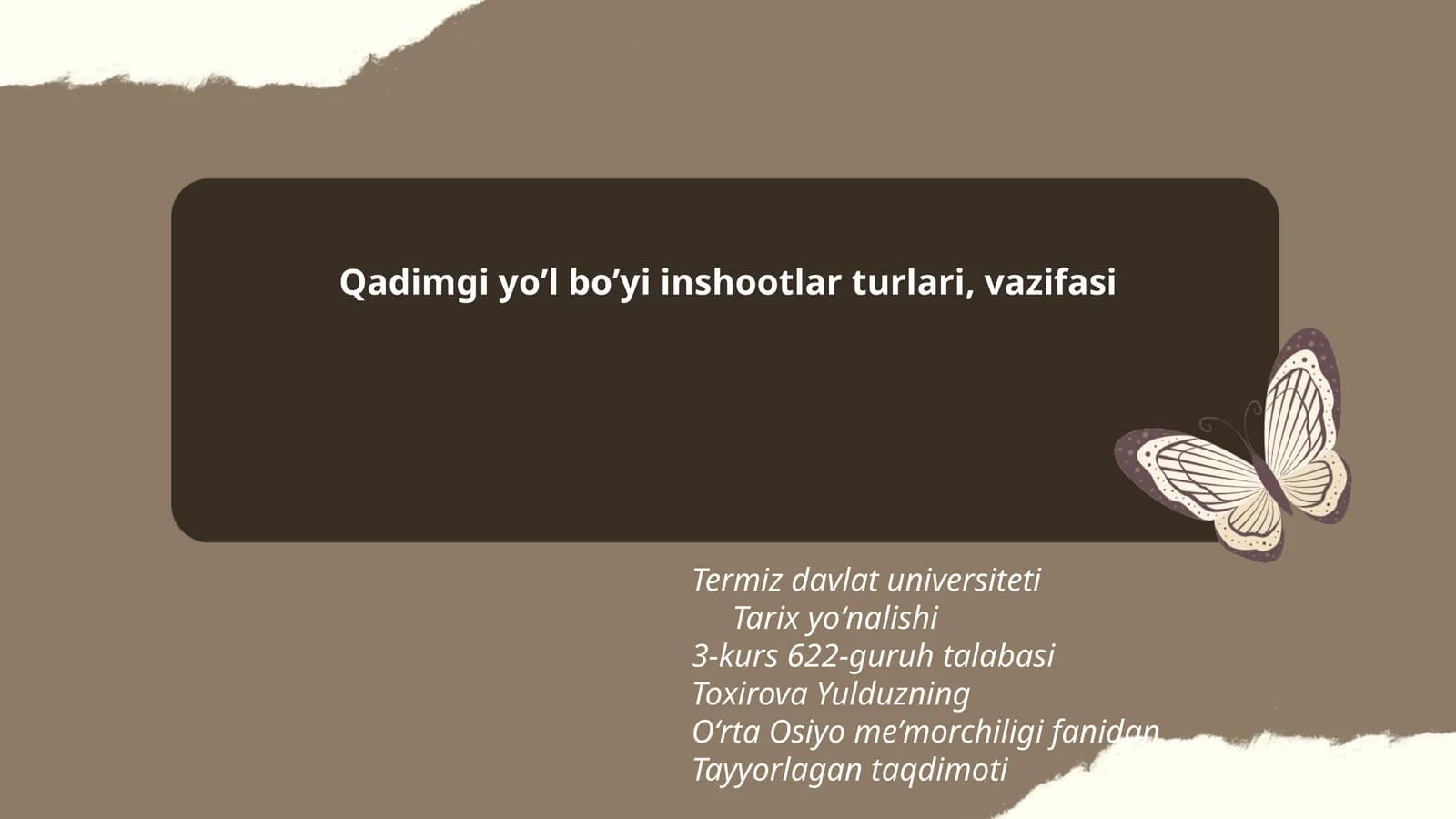 Tayyorlagan taqdimoti