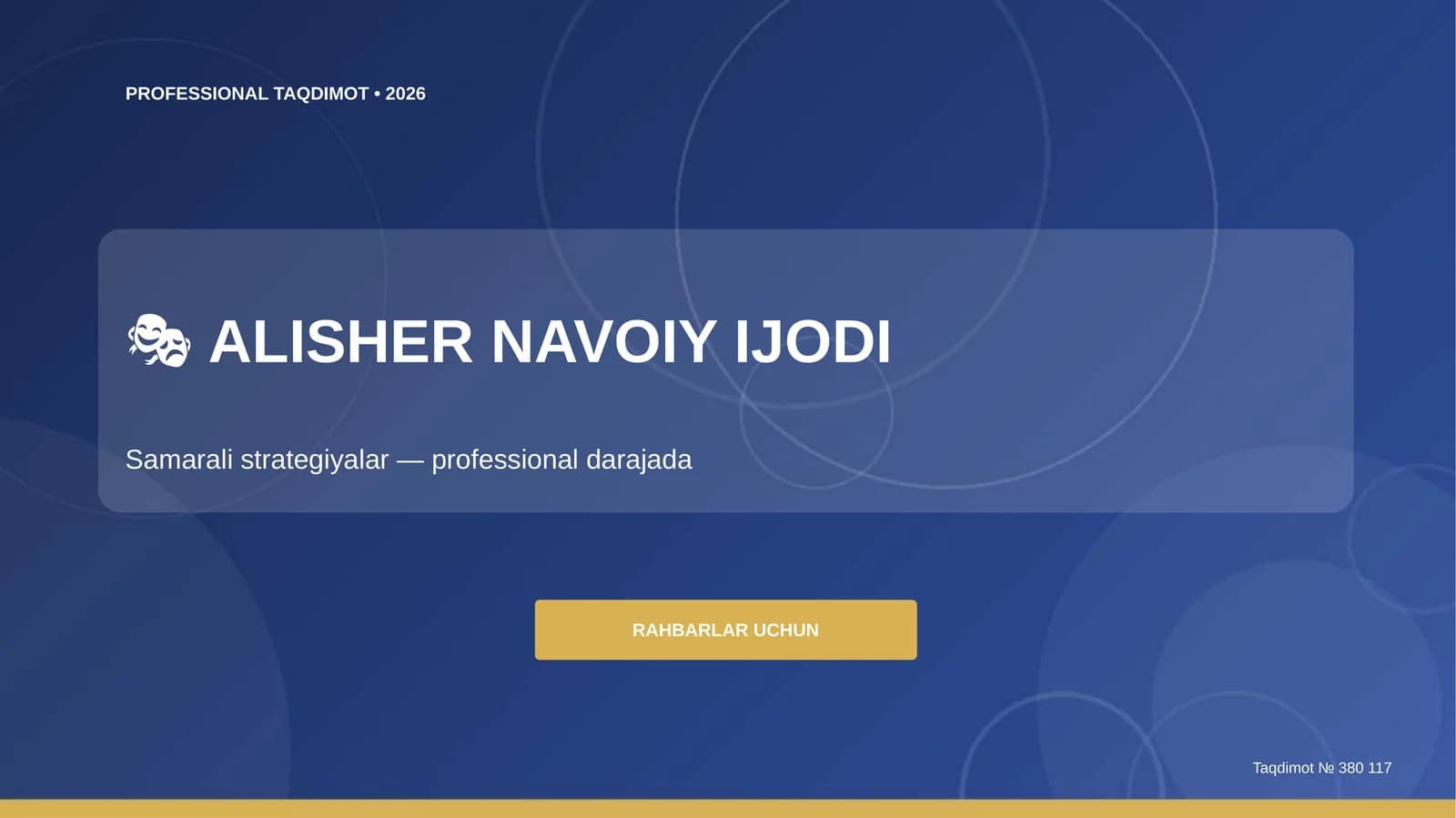 ALISHER NAVOIY IJODI