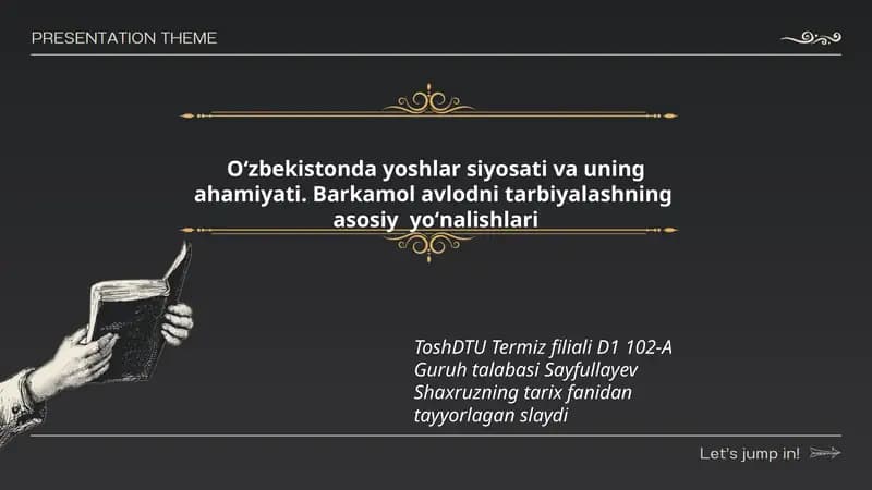 Barkamol avlodni tarbiyalashning asosiy yoʻnalishlari