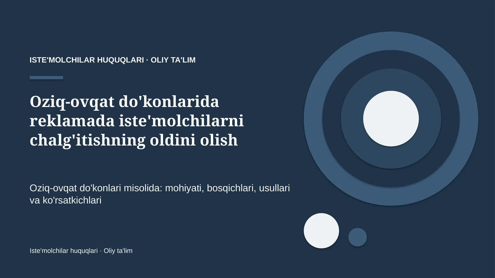 oziq ovqat do'konlarida reklamada iste'molchilarni chalg'itishning oldini olish 3847